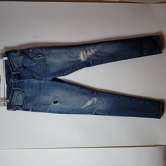 & DENIM Other - & DENIM Jeans ~ Distressed Skinny Coupe Moulante Jeans with Button-fly